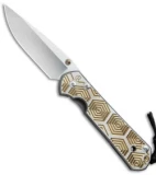 Chris Reeve Large Sebenza 21 Knife CGG Gold Hex (3.625" Stonewash)