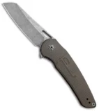 Jake Hoback Custom OSF Bronze Star Knife Titanium (3.625" Acid SW)