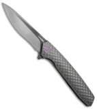 WE Knife Co. 604J Frame Lock Knife Titanium (3.8" Satin, Black)