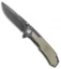 Smith & Wesson Liner Lock Knife Tan G-10 (3.5" Black Stonewash) SW609