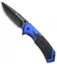 Smith & Wesson Liner Lock Folding Knife Blue/Black (3.5" Black) SW605BL