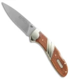 Old Timer Large Lockback Folding Knife Wood (3.3." Satin) 32OT