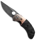 Deviant Blades Tiny Frame Lock Knife G-10/Superconductor (2.375" Damascus)