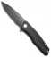 Stedemon Knife Co. ZKC C02 Liner Lock Knife Black G-10 (3.75" Black SW)