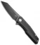 Stedemon Knife Co. ZKC C02 Reverse Tanto Knife Black G-10 (3.75" Black SW)