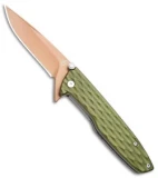 Gerber One-Flip Liner Lock Knife Green (3.2" Bronze) 30-001353