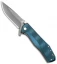 Gerber Index Liner Lock Knife Blue Aluminum (3.3" Gray) 30-001356
