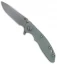 Hinderer Knives XM-18 3.0 Spear Point Knife Translucent Green G-10 + Blue Ti(SW)