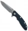 Hinderer Knives XM-18 3.0 Spear Point Flipper Knife Blue/Black G-10 (Working)