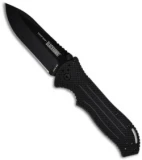 BlackHawk! Point Man Knife Tactical Folder (3.4" Black Plain) 15PM01BK