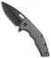 Heretic Knives Martyr Liner Lock Knife Gray Aluminum (3" Black)