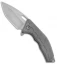 Heretic Knives Martyr Liner Lock Knife Gray Aluminum (3" Stonewash)