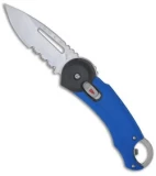 Buck Redpoint Button Lock Knife Blue (2.75" Satin Serr) 0750BLX