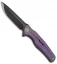 WE Knife Co. 601F Frame Lock Knife Purple Titanium (3.75" Black Stonewash)