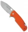 Viper Knives Vox Kyomi Flipper Knife Orange G-10 (3.1" Stonewash) V5940GO