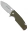 Viper Knives Vox Kyomi Flipper Knife Green G-10 (3.1" Stonewash) V5940GG