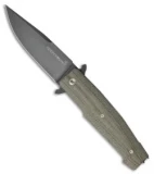 Viper Knives Keeper Folding Knife w/ Green Micarta (3.75" Black) V5890CV