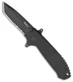 Tekut Ares Son Liner Lock Folding Knife Black G-10 (2.625" Black Serr) LK5073
