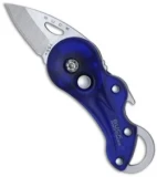 Buck Transport Blue Folding Key Chain Pocket Knife (1.25" Satin)  0756BLS-B