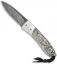 LionSteel Opera Gentleman's Knife Mother of Pearl w/ Abalone Damascus