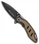 Smith & Wesson Honey Badger Liner Lock Knife Brown Aluminum (3" Black) SW117BR