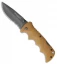 StatGear WolfTac Lockback Knife Desert Tan (3.25" Black Serr)