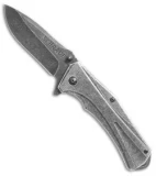 Schrade Liner Lock Knife Stonewash Stainless Steel (3.25" Stonewash) SCH506