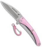 Schrade Pocket Protector Frame Lock Knife Pink (2.5" Bead Blast)