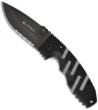 CRKT Ryan Seven Liner Lock Knife (3.375" Black Serr) 6813Z