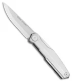 Real Steel G3 Puukko Scandi Front Flipper Knife Stainless (3.5" Satin)