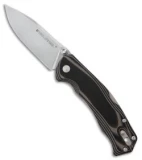 Real Steel H7 Snow Leopard Lockback Knife Gray G-10 (3.5" Stonewash)