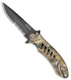 Remington Sportsman F.A.S.T.  Frame Lock Knife Green Camo (3.625" Black Serr)