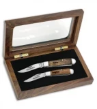 Remington Father and Daughter Trapper Set Traditional Pocket Knives Wood