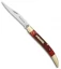 Remington Totem Toothpick Traditional Pocket Knife 3.625" Red Jigged Bone