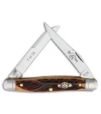 Queen Cutlery File & Wire Muskrat Traditional Pocket Knife 3.5" Bone KD66WG