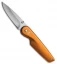 Gerber Airfoil Liner Lock Knife Orange Aluminum (2.7" Gray) 31-003048