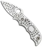 Spyderco "S" Silver Folding Knife (Satin Plain) C109SLP