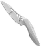 Brous Blades Isham Raven Flipper Frame Lock Knife Titanium (3.8" Stonewash)