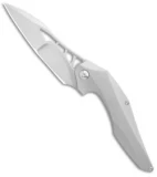 Brous Blades Isham Raven Flipper Frame Lock Knife Titanium (3.8" Satin)