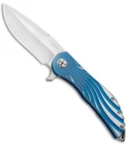 Darrel Ralph DDR Custom AOD Impact Knife Blue Titanium (4" Satin)