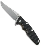 Hinderer Knives Eklipse Gen 2 Bowie Knife Black/FDE G-10 + Bronze Ti(3.5" SW)