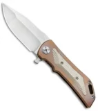 Darrel Ralph DDR Custom Dominator Level 2 Knife Bronzed Ti/Mokume (3.75" Satin)