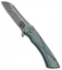 Doc Shiffer Valkyrie Frame Lock Knife Green Ti Compound (3" Stonewash)
