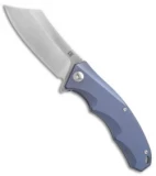 District Knives Apollo Frame Lock Knife Blue Titanium (3.5" Satin)