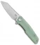 Stedemon Knife Co. ZKC C02 Liner Lock Knife Jade G-10 (3.75" Satin)