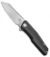 Stedemon Knife Co. ZKC C02 Reverse Tanto Knife Black G-10 (3.75" Satin)
