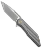 WE Knife Co. 616F Resonance Frame Lock Knife Gray Titanium (3.1" Stonewash)