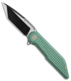 WE Knife Co. 616C Resonance Frame Lock Knife Teal Titanium (3.1" Black, Satin)
