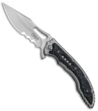 CRKT Ikoma Fossil Frame Lock Knife Black G-10 (3.96" Satin) 5473