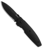 CRKT Lucas Burnley Aux Liner Lock Folding Knife Black (3.25" Black Serr)1221K